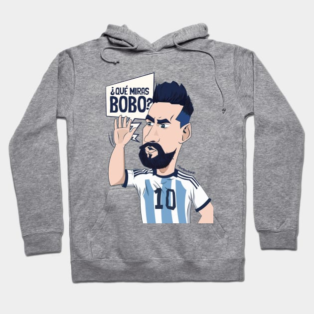 messi Qué mirás bobo Andá pa allá Hoodie by HarlinDesign